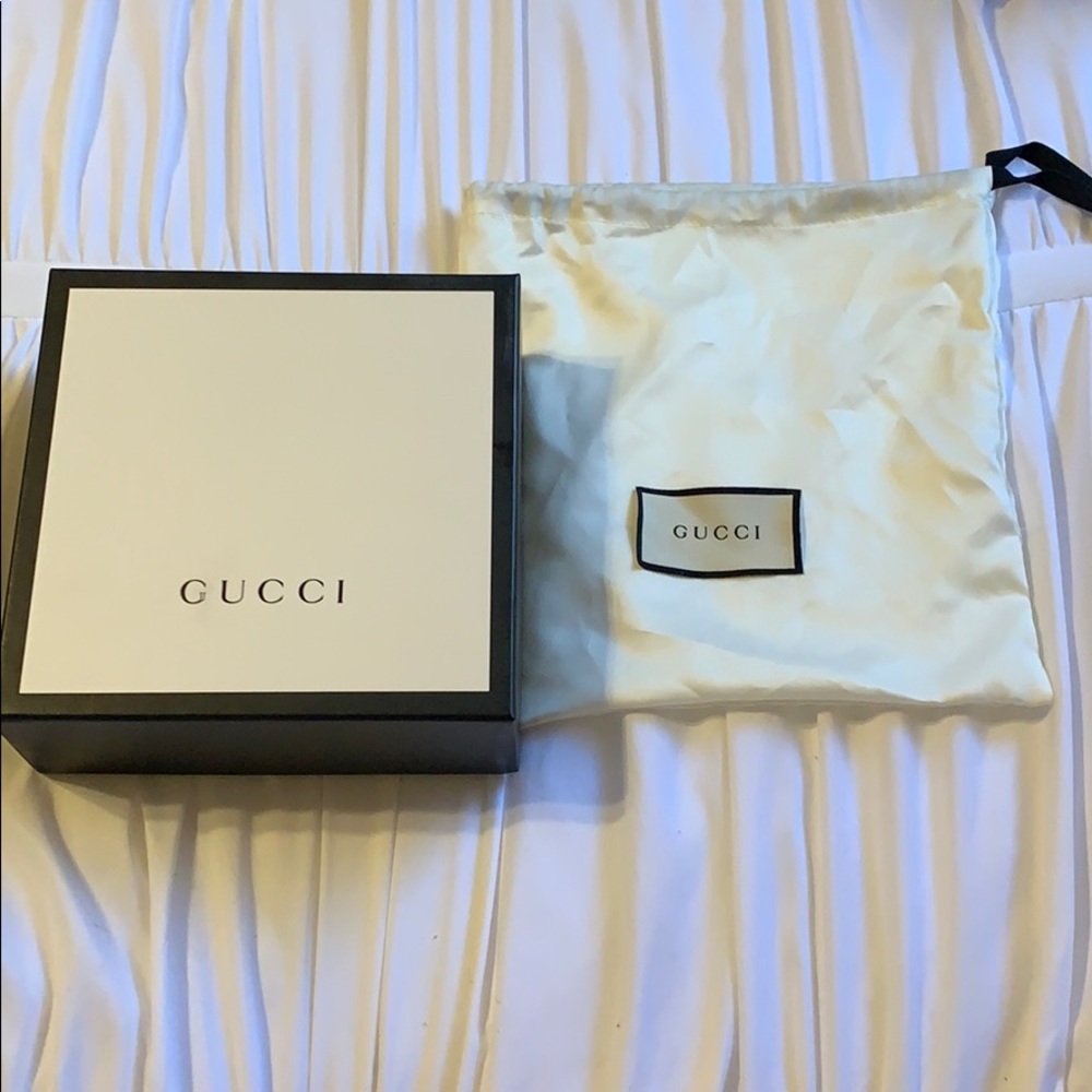 Gucci box and Gucci dust bag!